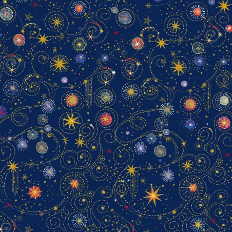 P121-TTRE6317DB PATCH. AMERICANO TURNOWSKY TREASURES (23) 110 CM. ALGODON 100% AZUL Venta en piezas de 7.00 M