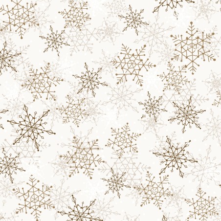 P121-WISO6233NE PATCH. AMERICANO WINTER SONG (10) 110 CM. ALGODON 100% CREMA/MARRON Venta en piezas de 7.00 M