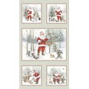 P121-WWHI6201PA PATCH. AMERICANO WOODLAND WHISPERS (02) PANEL 60X110 CM. ALGODON 100% MENTA Venta en piezas de 7.00 M