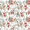 P121-WWHI6202W PATCH. AMERICANO WOODLAND WHISPERS (01) 110 CM. ALGODON 100% BLANCO Venta en piezas de 7.00 M