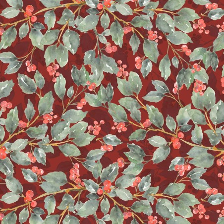 P121-WWHI6204DR PATCH. AMERICANO WOODLAND WHISPERS (11) 110 CM. ALGODON 100% ROJO Venta en piezas de 7.00 M