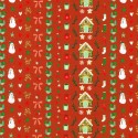 P135-SRKD-23909-113 PATCH. AMERICANO TINY TIDINGS (15) 110 CM. ALGODON 100% ROJO Venta en piezas de 7.00 M
