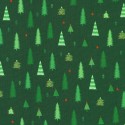 P135-SRKD-23910-224 PATCH. AMERICANO TINY TIDINGS (09) 110 CM. ALGODON 100% VERDE Venta en piezas de 7.00 M
