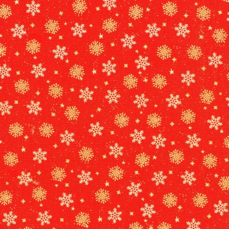 P135-SRKD-23911-3 PATCH. AMERICANO TINY TIDINGS (12) 110 CM. ALGODON 100% ROJO Venta en piezas de 7.00 M