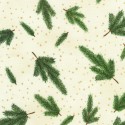 P137-SRKM-23703-84 PATCH. AMERICANO HOLIDAY FLOURISH - FOREST GLEN (02) 110 CM. ALGODON 100% CREMA/DORADO METALLIC Venta en piez