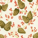 P137-SRKM-23705-84 PATCH. AMERICANO HOLIDAY FLOURISH - FOREST GLEN (05) 110 CM. ALGODON 100% CREMA/DORADO METALLIC Venta en piez