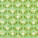 P137-SRKM-23706-308 PATCH. AMERICANO HOLIDAY FLOURISH - FOREST GLEN (08) 110 CM. ALGODON 100% MENTA/DORADO METALLIC Venta en pie