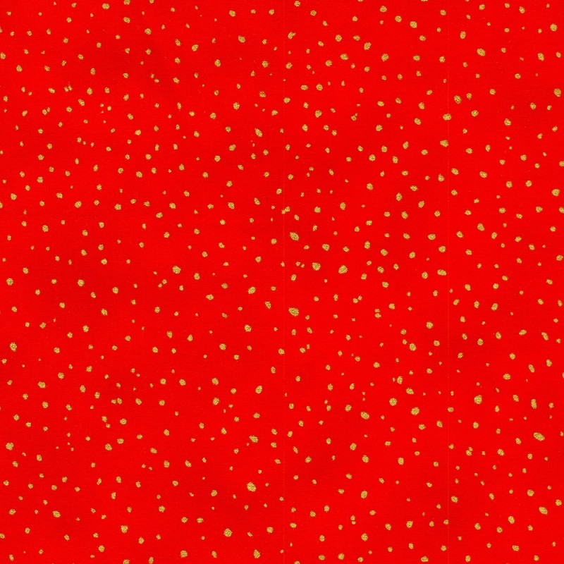P137-SRKM-23708-91 PATCH. AMERICANO HOLIDAY FLOURISH - FOREST GLEN (30) 110 CM. ALGODON 100% ROJO/DORADO METALLIC Venta en pieza