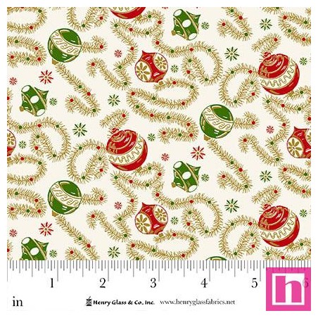 P140-1970-86 PATCH. AMERICANO SANTAS COMING TO TOWN (14) 110 CM. ALGODON 100% MARFIL/MULTI Venta en piezas de 7.00 M