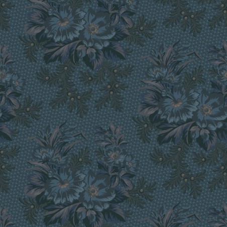 P17-MAS11260-N PATCH. AMERICANO MIDNIGHT BLOOM (03) 110 CM. ALGODON 100% MARINO Venta en piezas de 7.00 M