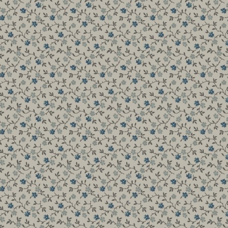 P17-MAS11264-E PATCH. AMERICANO MIDNIGHT BLOOM (21) 110 CM. ALGODON 100% PLATA Venta en piezas de 7.00 M