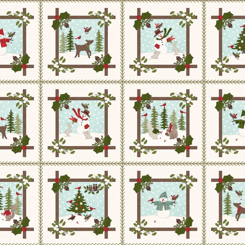 P17-MASF11161-E PATCH. AMERICANO SNOWTOP MOUNTAIN FLANNEL (02) 110 CM. FRANELA ALGODON 100% CREMA Venta en piezas de 5.50 M