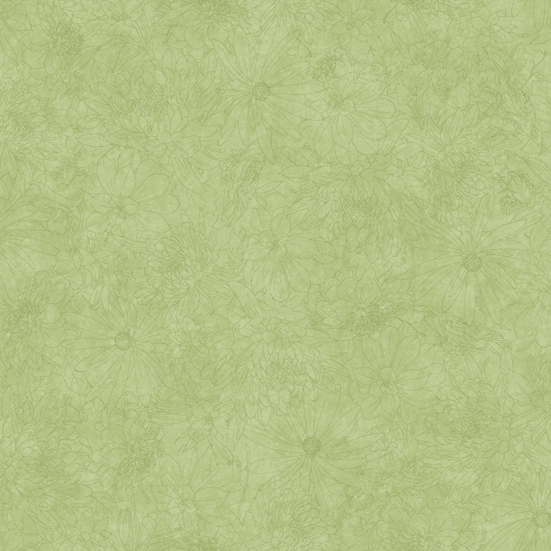 P17-MASQB11240-G PATCH. AMERICANO FINE LINE FLORAL 108 (06) 270 CM. ALGODON 100% VERDE Venta en piezas de 7.00 M