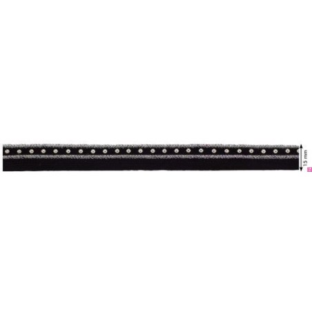 124405-2103 CINTA FANTASIA ABDON 15 MM. POLIESTER + ACERO PLATA Venta en piezas de 10.00 M