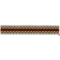 125617-25-03 TAPACOSTURAS FANTASIA ALIOU 25 MM. POLIESTER 100% AGUA/MARRON Venta en piezas de 15.00 M