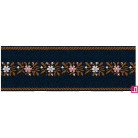 125619-60-20 TAPACOSTURAS FANTASIA KESIA 60 MM. POLIESTER 100% MARINO Venta en piezas de 15.00 M