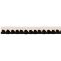 139000-3002 REMATE LANA ABBAS 20 MM. POLIESTER 100% MARFIL/NEGRO Venta en piezas de 26.00 M