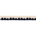 139000-3020 REMATE LANA ABBAS 20 MM. POLIESTER 100% MARFIL/MARINO Venta en piezas de 26.00 M