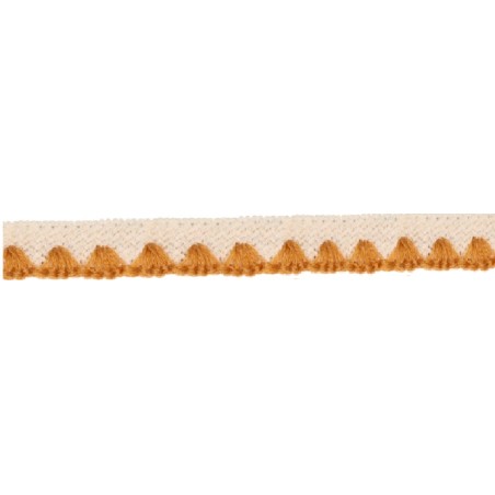 139000-3032 REMATE LANA ABBAS 20 MM. POLIESTER 100% MARFIL/MOSTAZA Venta en piezas de 26.00 M