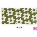 31024-25-0015 BIES PERFILADO ESTAMPADO XOLA 25 MM ALGODON 100% VERDE Venta en piezas de 20.00 M