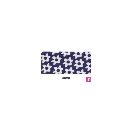 31024-25-0020 BIES PERFILADO ESTAMPADO XOLA 25 MM ALGODON 100% MARINO Venta en piezas de 20.00 M
