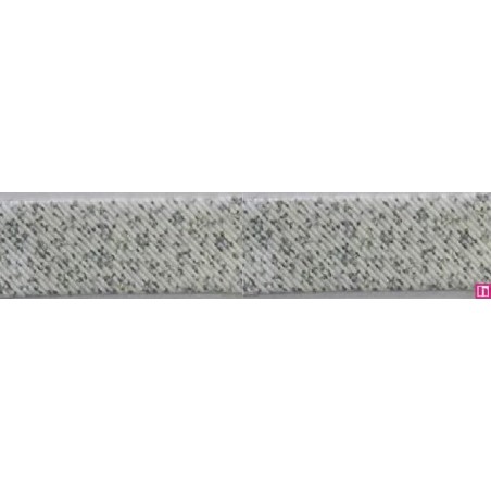 3287-30-02 BIES PERFILADO ZEITA-FLORAL 30 MM. POLIESTER 70%-ALGODON 30% BLANCO/CELESTE Venta en piezas de 25.00 M