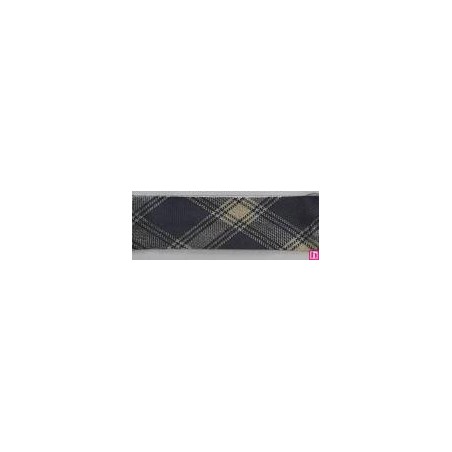3314-18-02 BIES PERFILADO DIOGO-VICHY 18 MM. POLIESTER 70%-ALGODON 30% AZUL Venta en piezas de 25.00 M