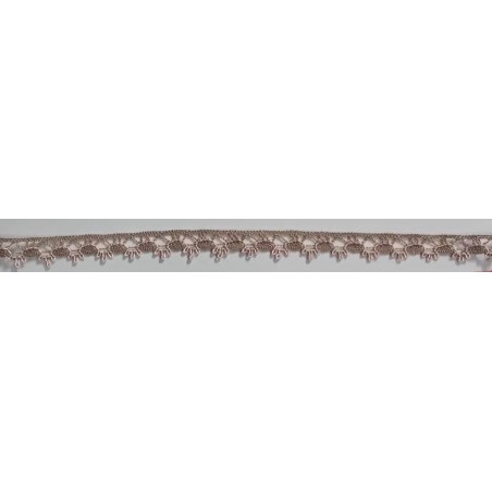 3480-GA PUNTILLA BOLILLO EROS ALGODON 79%-VISCOSA 21% CAMEL/ROSA Venta en piezas de 30.00 M