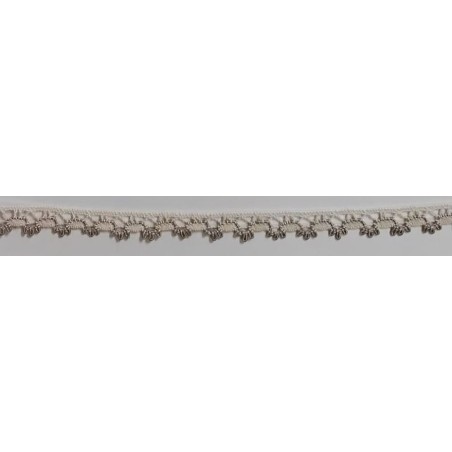 3480-H6 PUNTILLA BOLILLO EROS ALGODON 79%-VISCOSA 21% MARFIL/CAMEL Venta en piezas de 30.00 M