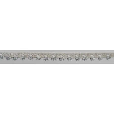 3480-H8 PUNTILLA BOLILLO EROS ALGODON 79%-VISCOSA 21% MARFIL/CELESTE Venta en piezas de 30.00 M