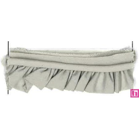 36224 VIVO FRUNCIDO CAMELIA POLIESTER 50%-ALGODON 50% GRIS Venta en piezas de 25.00 M