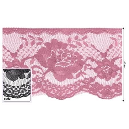 541260-002 PUNTILLA NYLON OREGANO 100 MM. POLIESTER 100% NEGRO Venta en piezas de 25.00 M