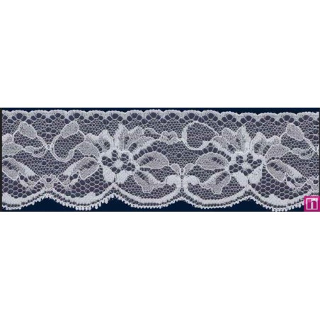 58571 AICHA PUNTILLA NYLON 50 MM. POLIAMIDA 100% BLANCO Venta en piezas de 20.00 M