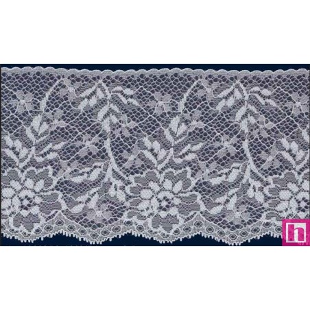 58577 TITANIA PUNTILLA NYLON 90 MM. POLIAMIDA 100% BLANCO Venta en piezas de 20.00 M