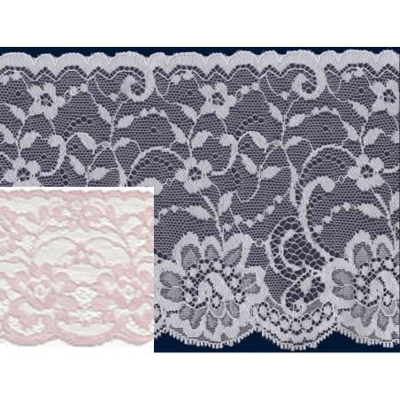 58588 FLORA PUNTILLA NYLON 110 MM. POLIAMIDA 100% MAQUILLAJE Venta en piezas de 20.00 M