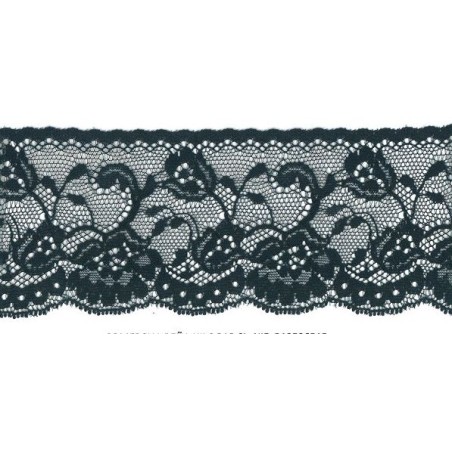 61315 LUCETTE PUNTILLA NYLON 55 MM. POLIAMIDA 100% NEGRO Venta en piezas de 20.00 M