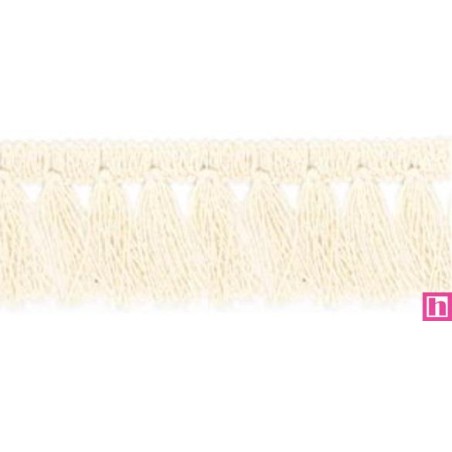 64285 FLECO FANTASIA 40 MM BRAIL ALGODON 100% CRUDO Venta en piezas de 25.00 M
