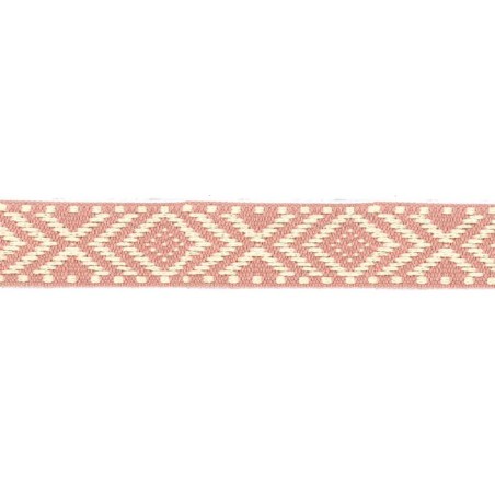 64312 CINTA JACQUARD 30 MM EBER ACRILICO 50%-ALGODON 45%-PA. 5% ROSA Venta en piezas de 25.00 M
