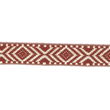 64314 CINTA JACQUARD 30 MM EBER ACRILICO 50%-ALGODON 45%-PA. 5% MAGENTA Venta en piezas de 25.00 M