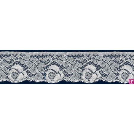 64324 PUNTILLA NYLON CIRO 35 MM. POLIAMIDA 100% BLANCO Venta en piezas de 20.00 M