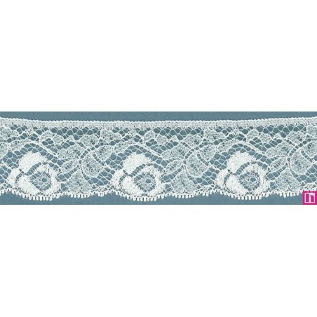 64325 PUNTILLA NYLON CIRO 35 MM. POLIAMIDA 100% MARFIL Venta en piezas de 20.00 M