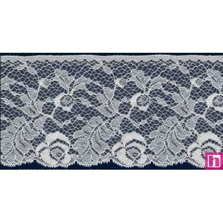 64330 PUNTILLA NYLON CIRO 80 MM. POLIAMIDA 100% BLANCO Venta en piezas de 20.00 M