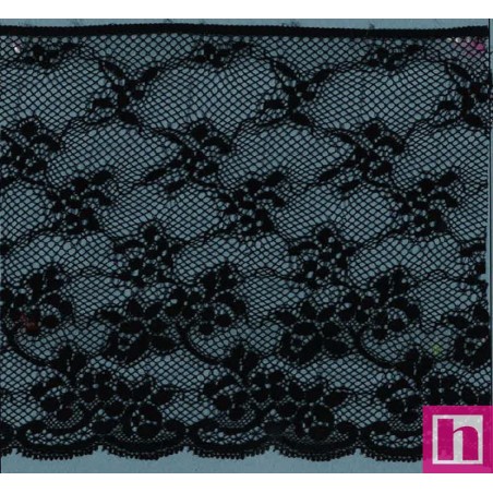 64335 PUNTILLA NYLON ESKO 135 MM. POLIAMIDA 100% NEGRO Venta en piezas de 20.00 M