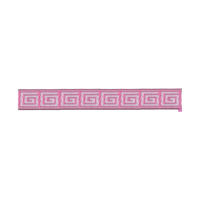 655364-06 CINTA JACQUARD TAFAR 25 MM. POLIESTER 100% ROSA Venta en piezas de 7.00 M