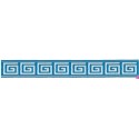 655364-12 CINTA JACQUARD TAFAR 25 MM. POLIESTER 100% TURQUESA Venta en piezas de 7.00 M