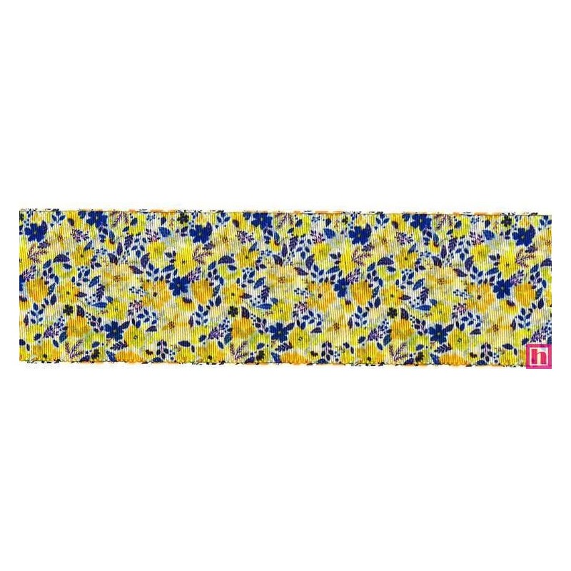 6696-48-1 CINTA ESTAMPADA DOBLE CARA 48 MM. POLIESTER 100% - 1 AMARILLO Venta en piezas de 20.00 M