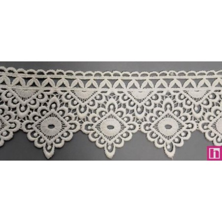 67082 PUNTILLA GUIPUR CHRISTIAN 70 MM. POLIESTER 100% NATURAL Venta en piezas de 19.30 M