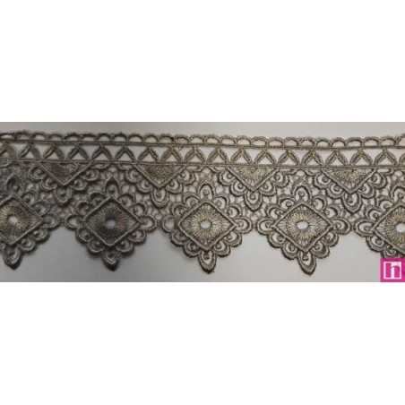 67083 PUNTILLA GUIPUR CHRISTIAN 70 MM. POLIESTER 100% TAUPE Venta en piezas de 19.30 M
