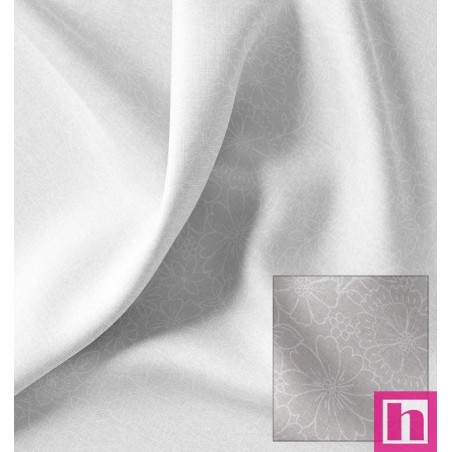 67382 TEJIDO ESTAMPADO TIZIANA (04) 1.50 M. 115 GR/M2. ALGODON 100% BLANCO Venta en piezas de 10.00 M