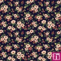 67468 TEJIDO ESTAMPADO LIBERTY LYANA (02) 1.40 M. 110 GR/M2. ALGODON 100% NEGRO Venta en piezas de 10.00 M